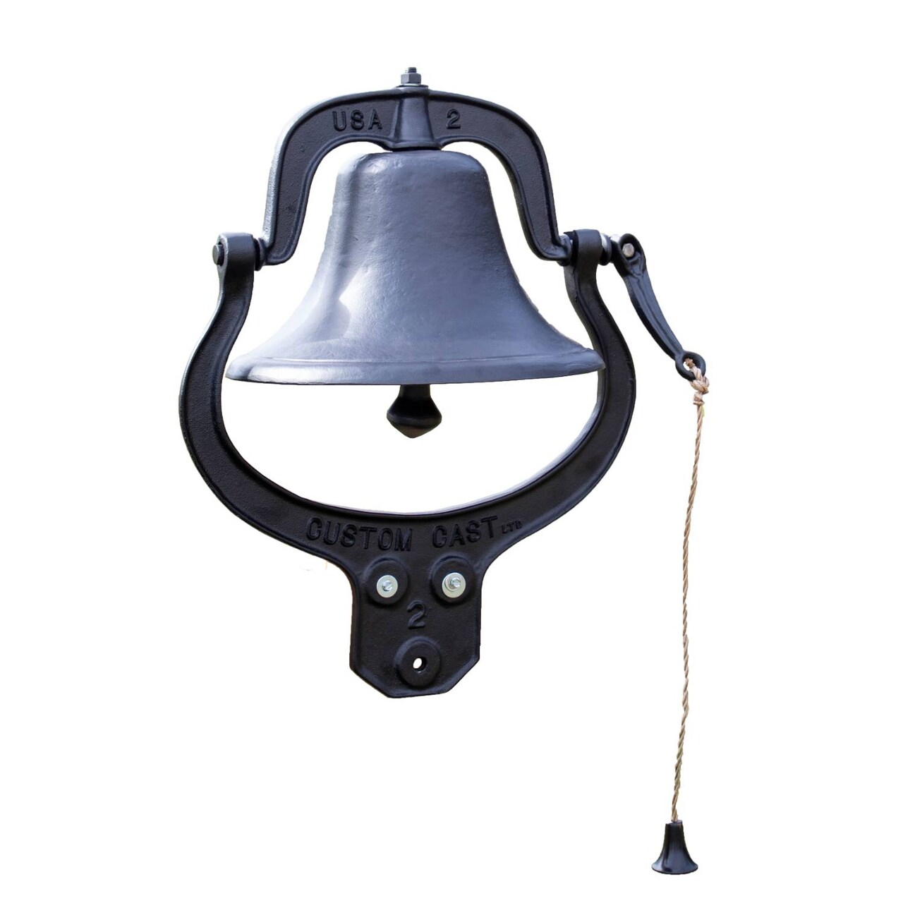 Lehman's Farm Dinner Bell Classic Ringing Cast Aluminum 14 inch Black